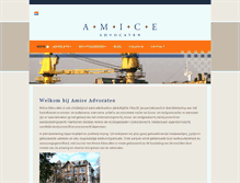 Tablet Screenshot of amice-advocaten.nl